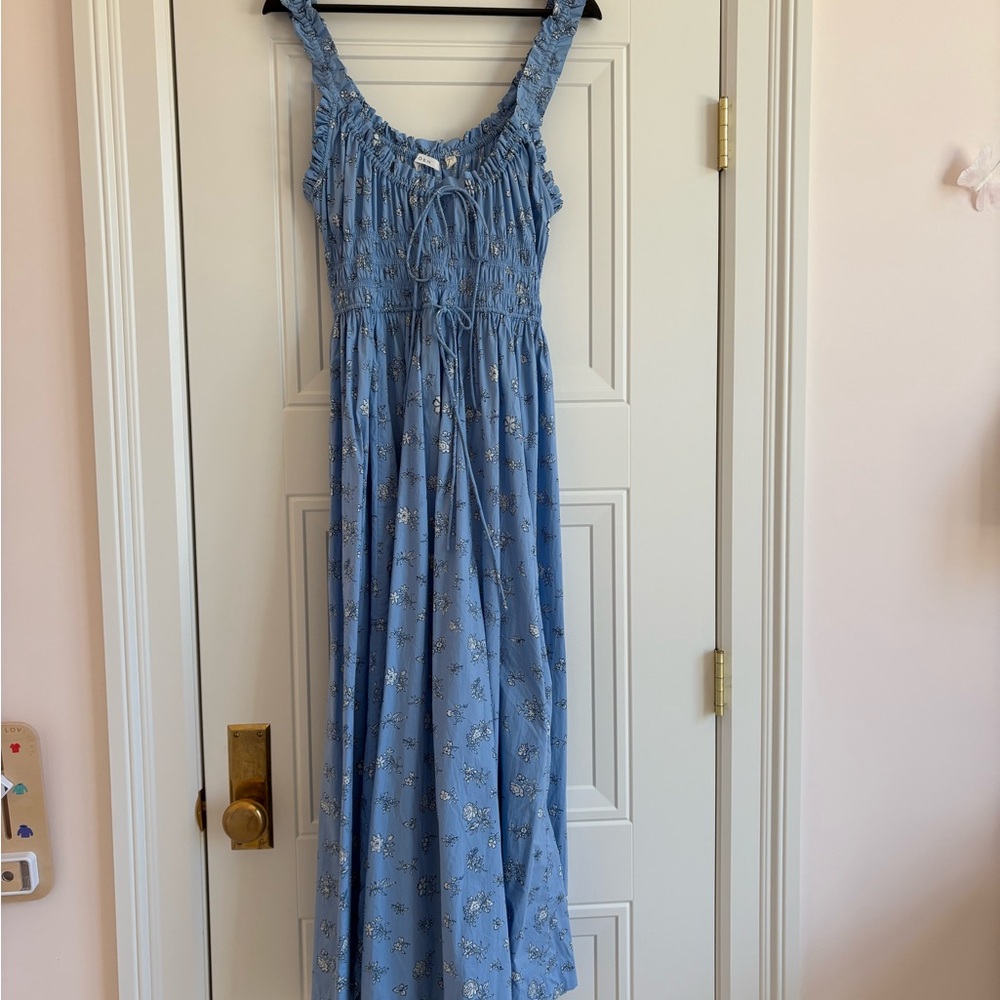 Doen Emmaretta Dress in Sky Bouton de Rose